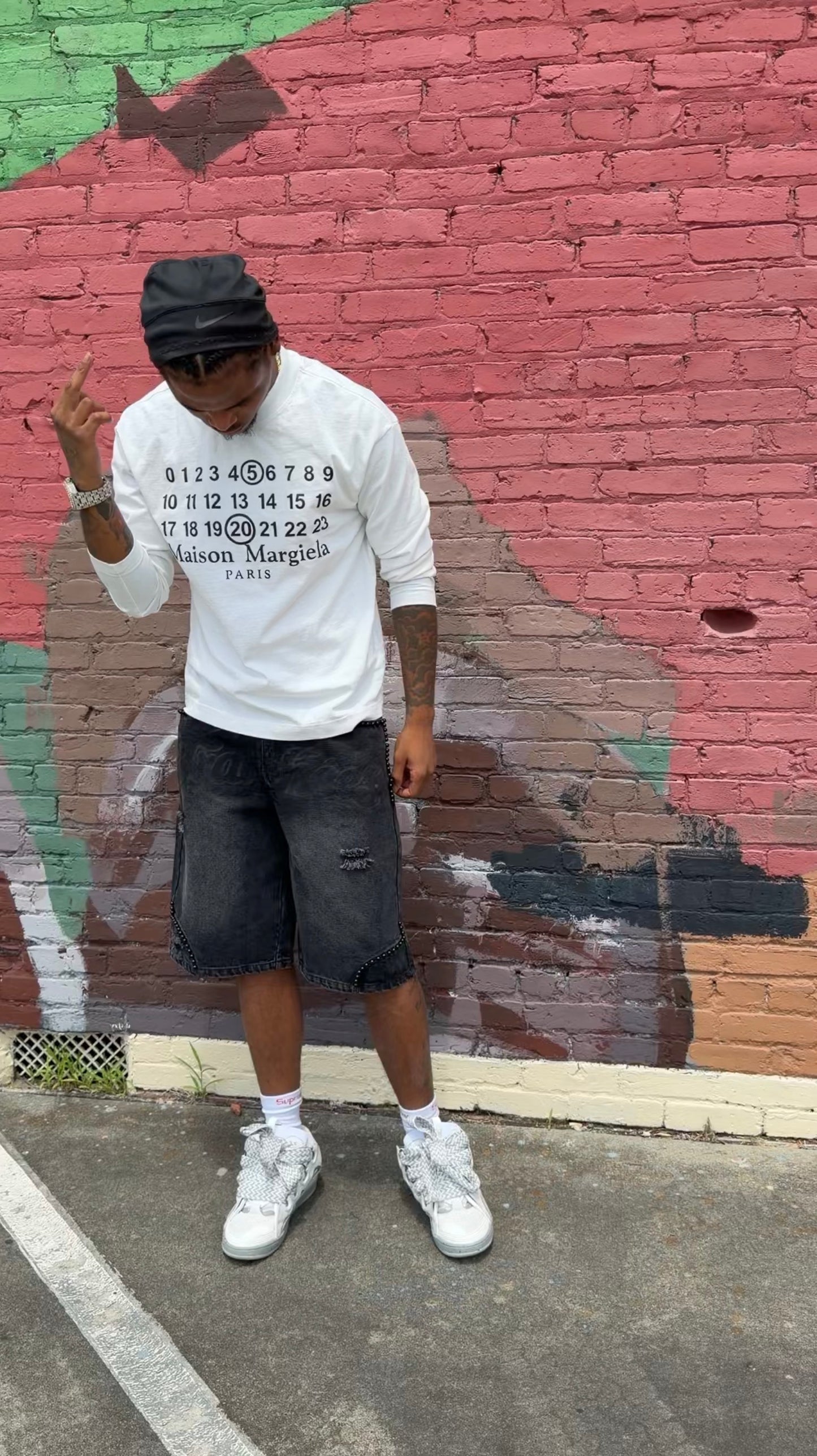 Triple Black Denim Jorts