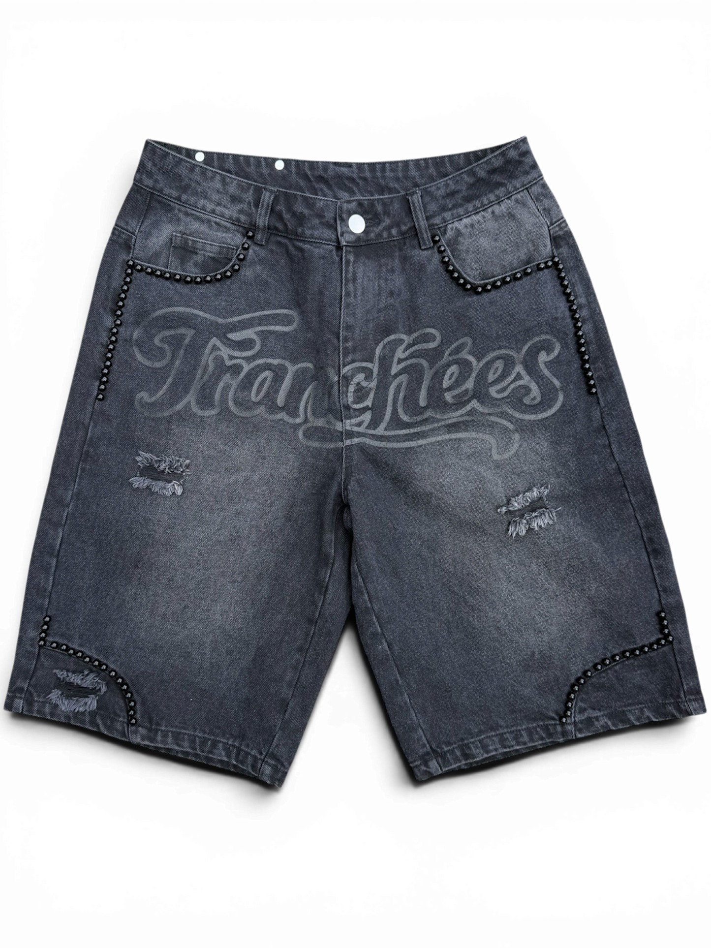 Triple Black Denim Jorts