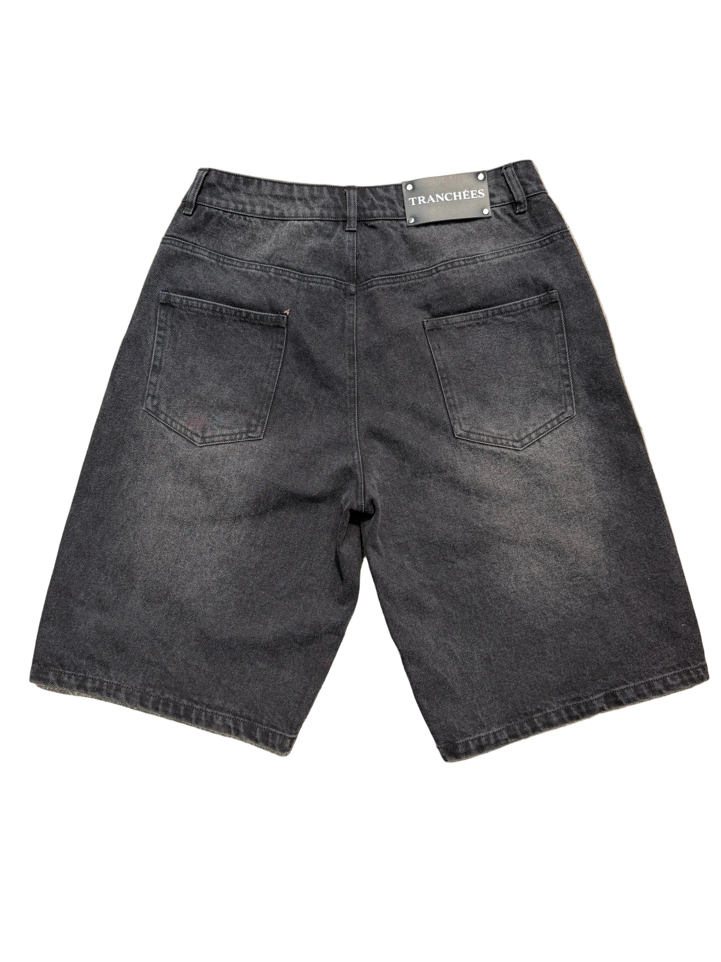 Triple Black Denim Jorts
